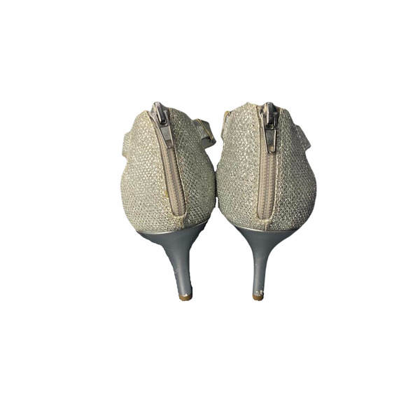 Mootsies Tootsies Womens Silver Strappy High Heel Sandals Size 7.5M - Picture 3 of 8